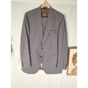 Vintage Cricketeer Men's Gray Pinstripe 2 Piece Suit Jacket/Pants